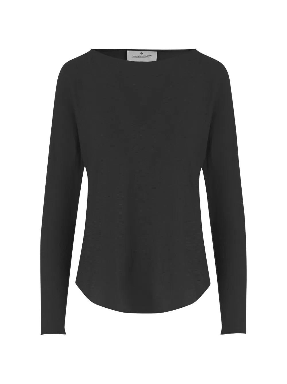 Bruno Manetti crew-neck long-sleeved T-shirt - Nero