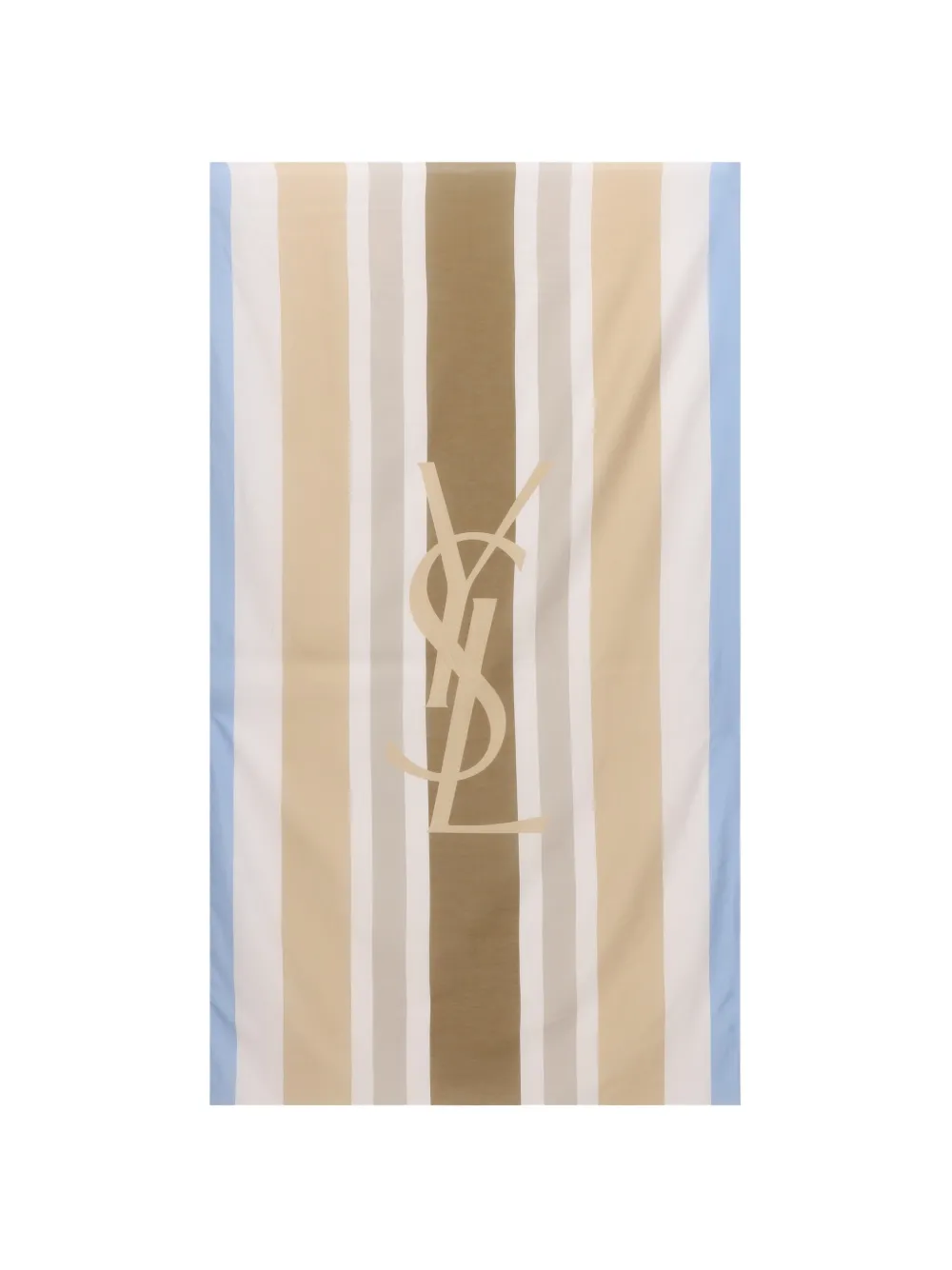 Saint Laurent YSL striped scarf - Weiß