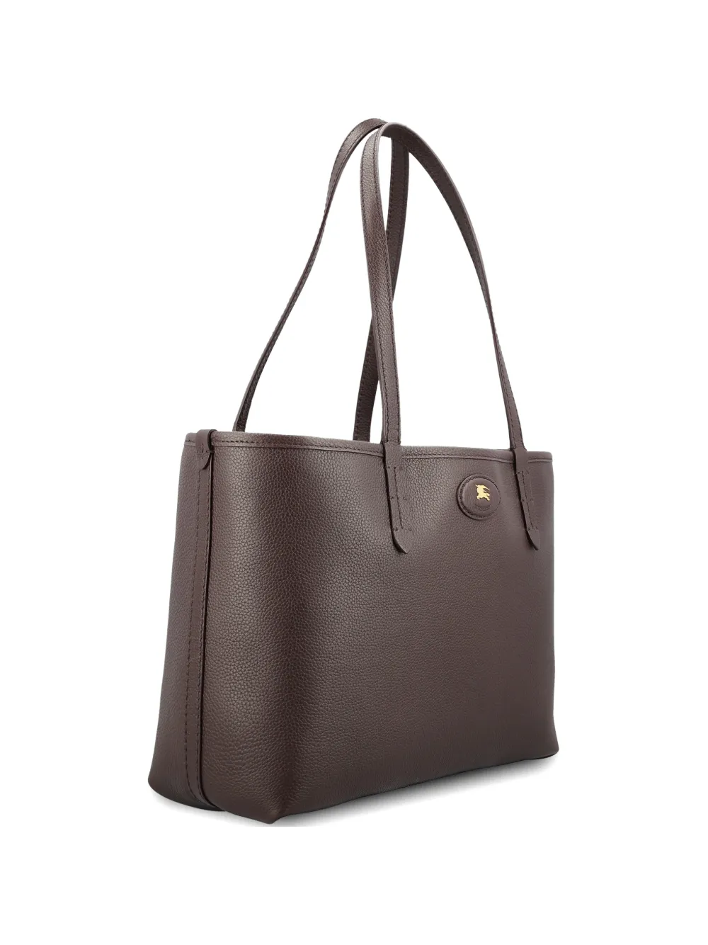 Burberry grained logo shoulder bag - Marrone