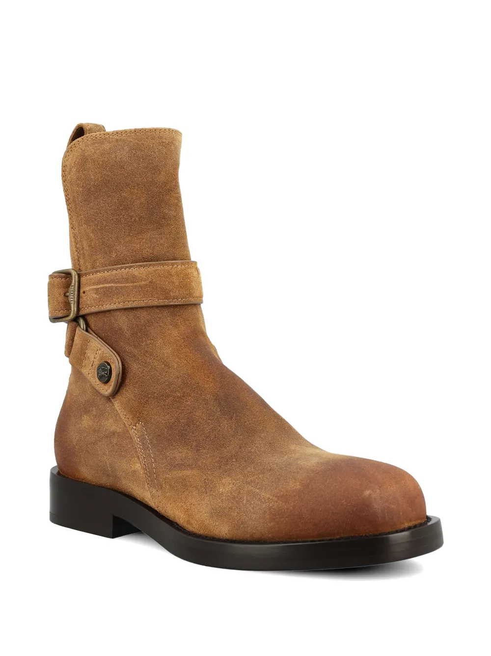 Burberry buckle strap boots Bruin