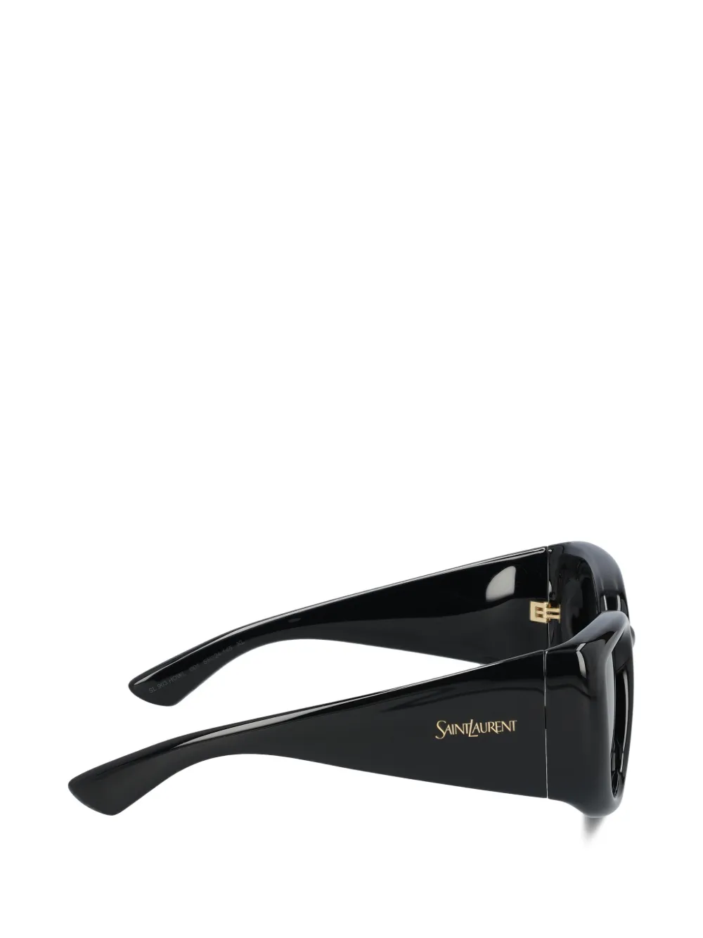 Saint Laurent Eyewear Zonnebril met vlinder montuur Zwart