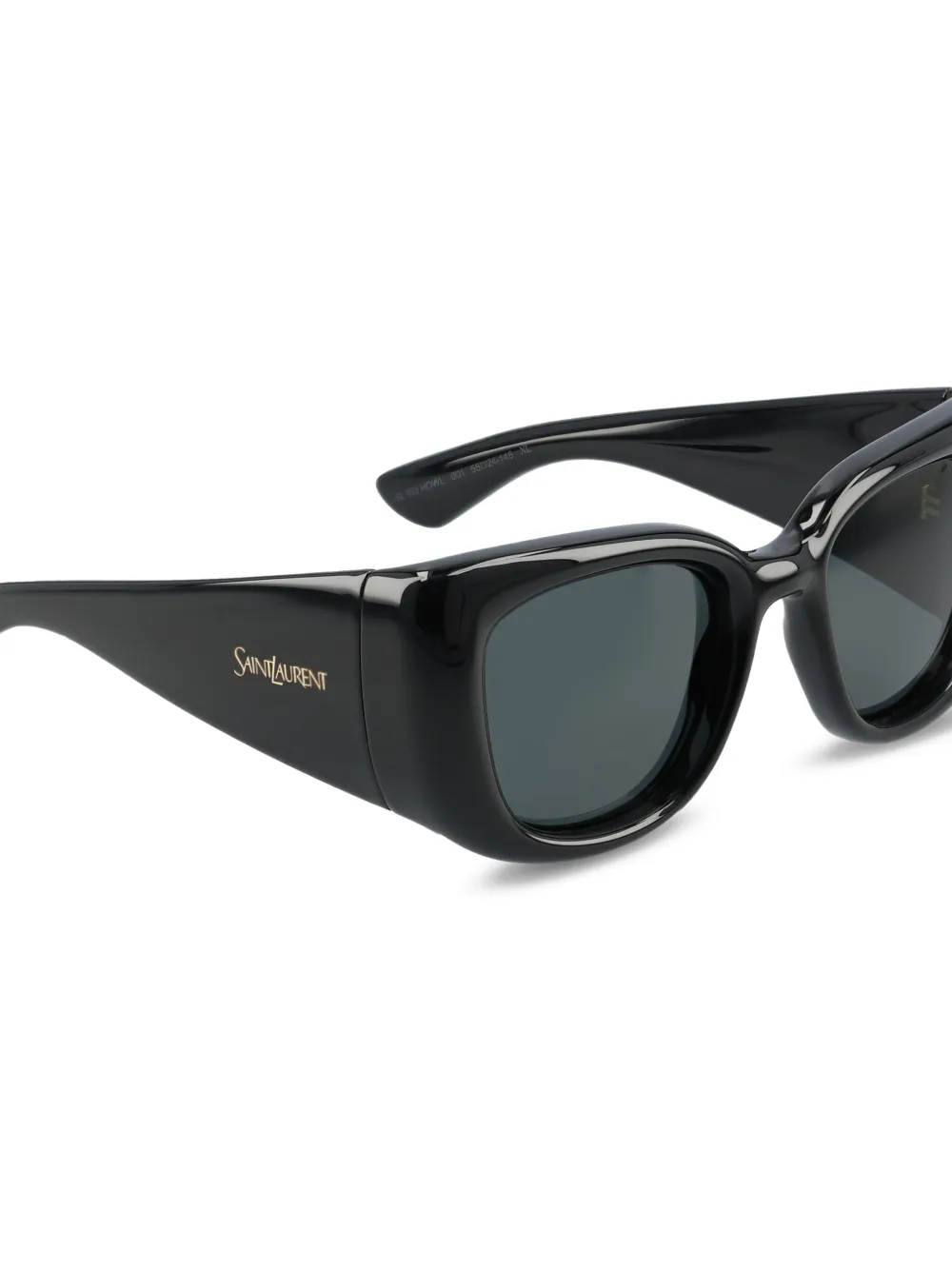 Saint Laurent Eyewear Zonnebril met vlinder montuur Zwart