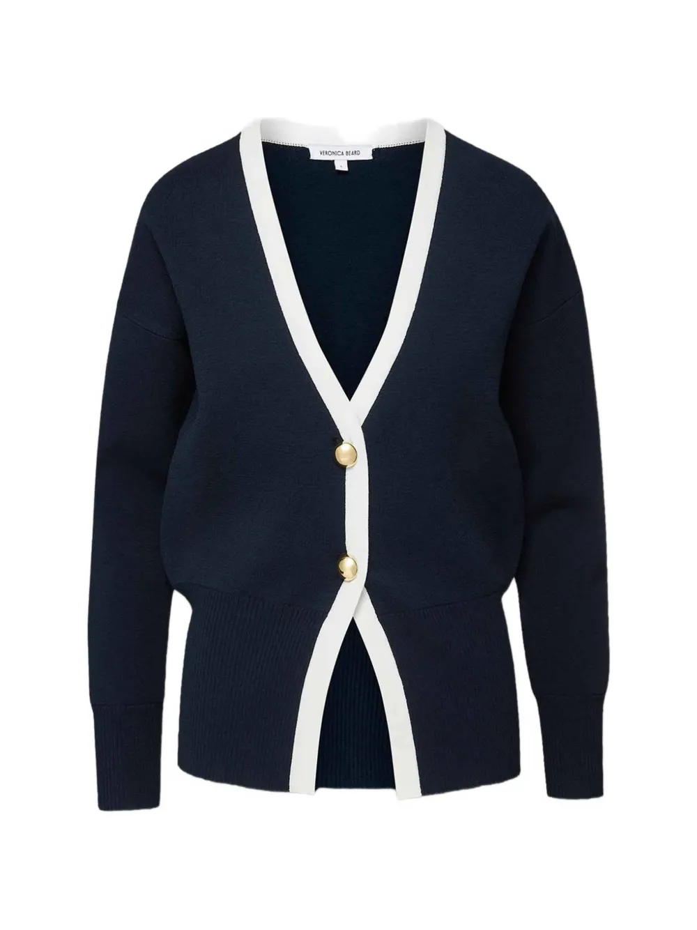 Veronica Beard button V-neck knitwear - Blu