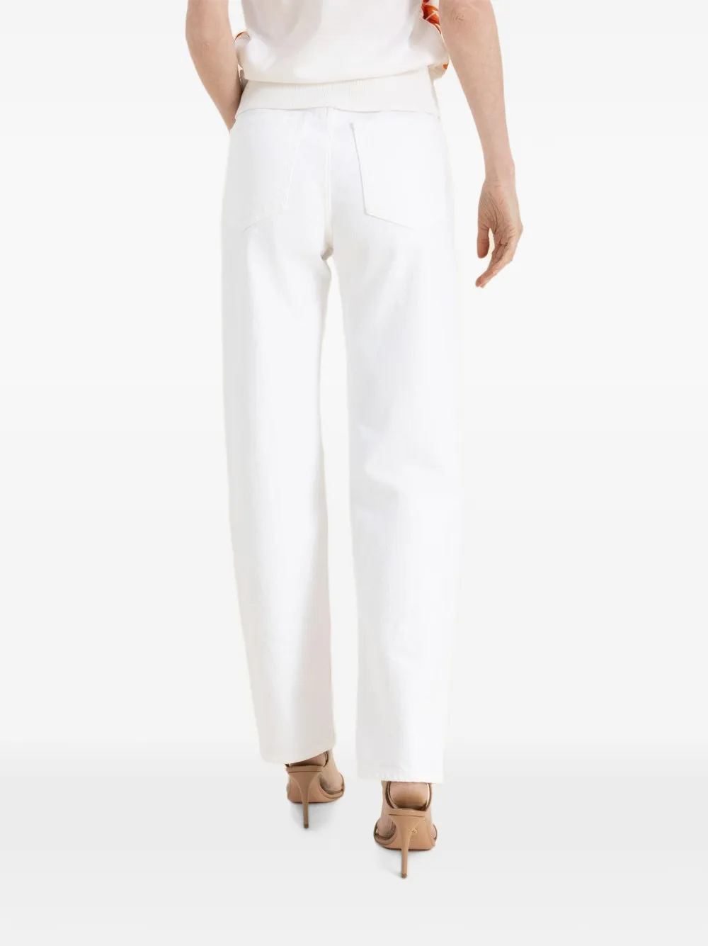 Veronica Beard Jeans met wijde pijpen Wit