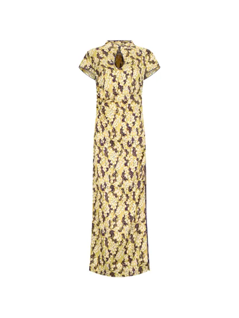 DES PHEMMES robe mi-longue à fleurs