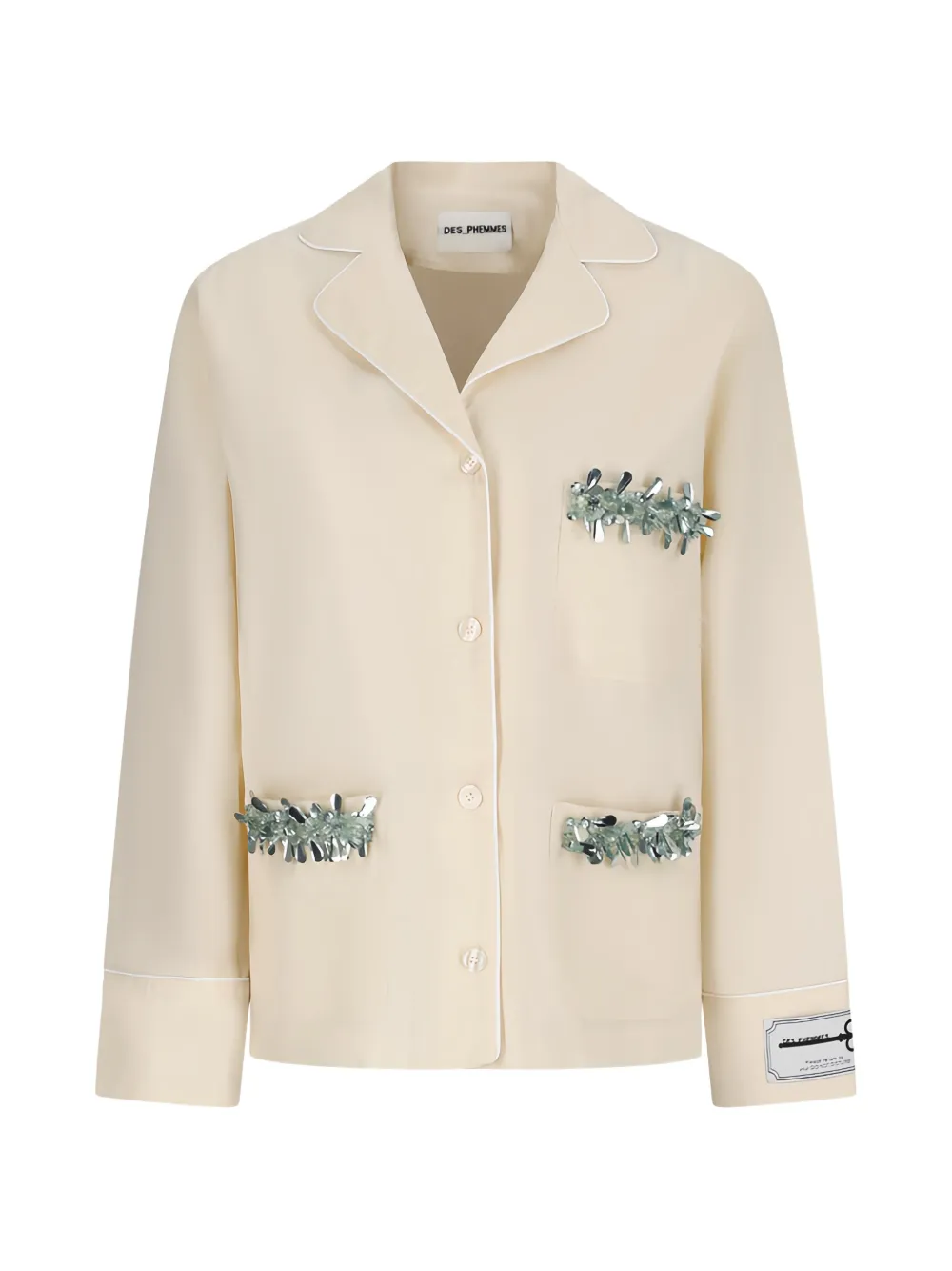 Des_phemmes Sequin Shirt In Brown