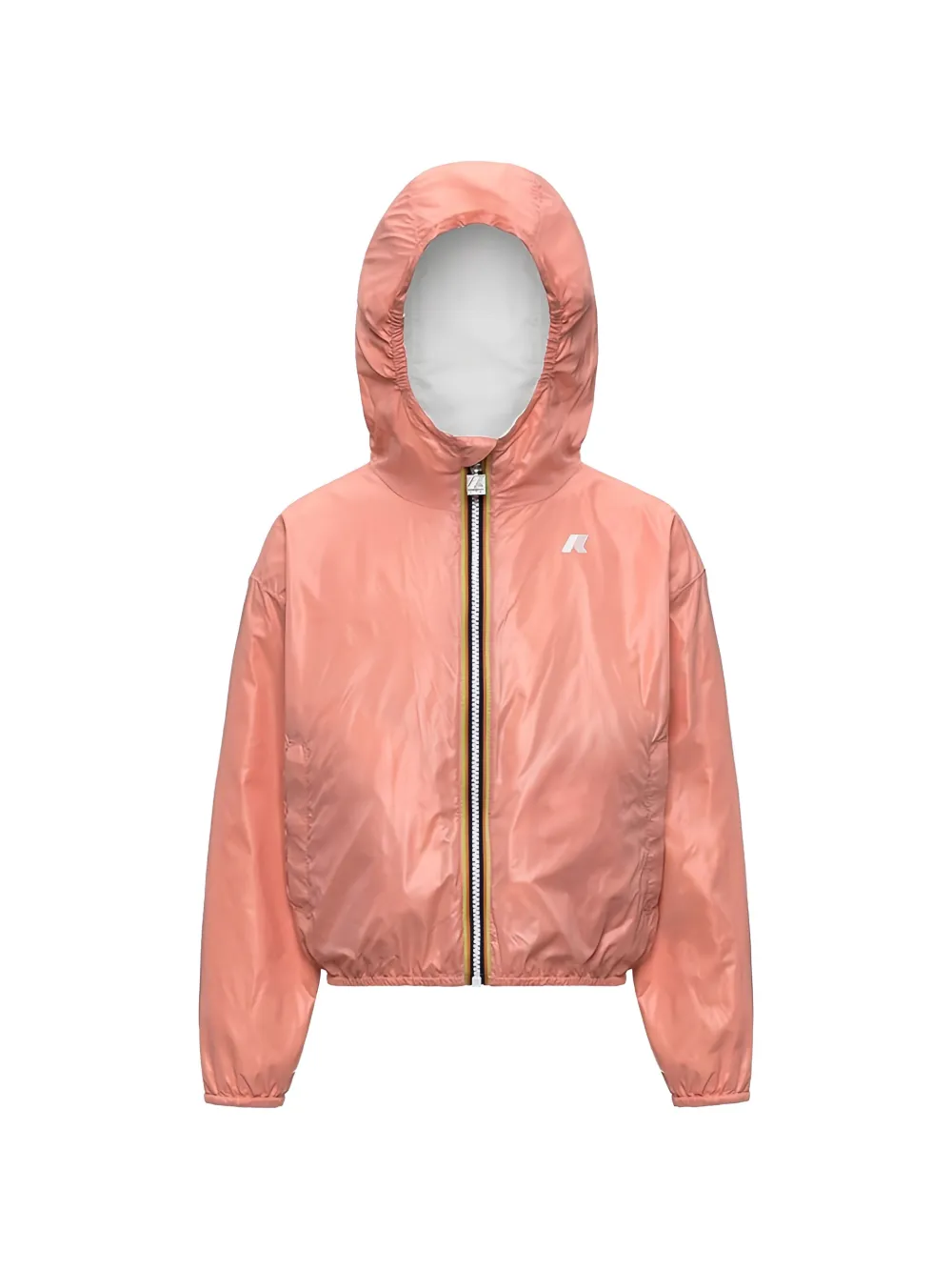  K Way Kids Hooded Zip-up Jacket - White 