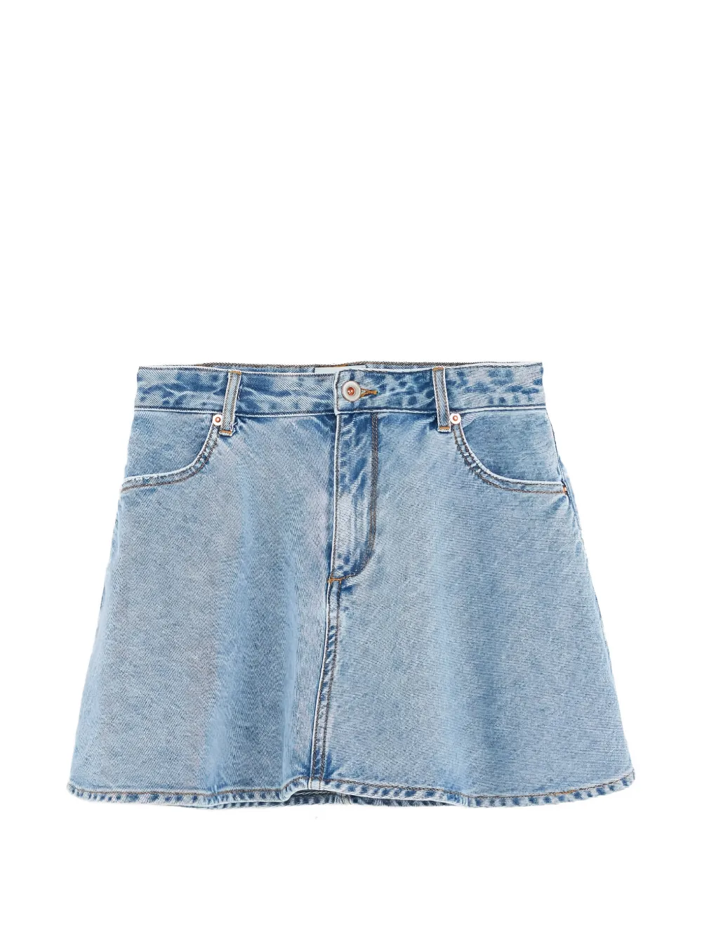 Bellerose Kids front-pocket mini skirt - Blu