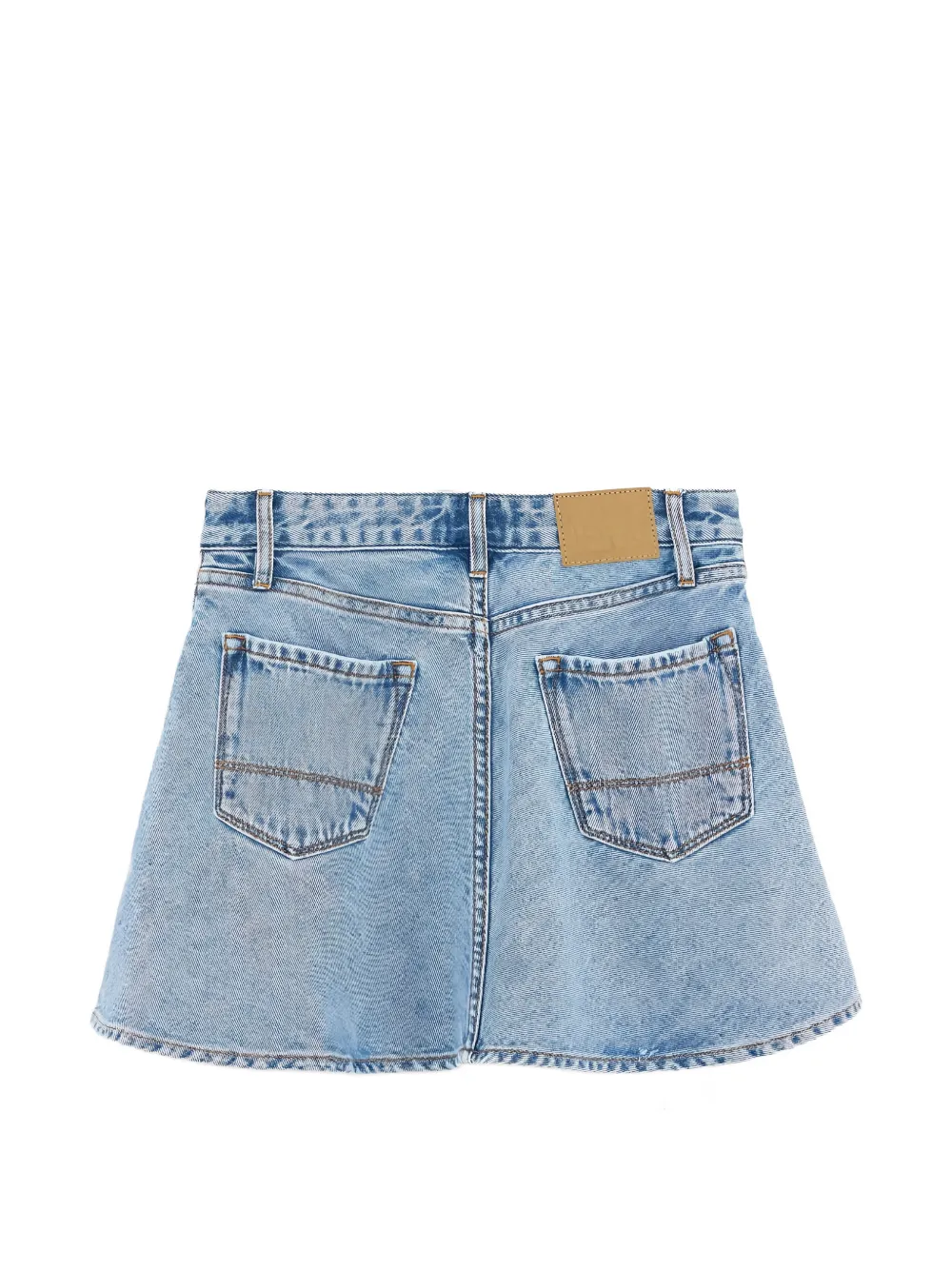 Bellerose Kids Front-pocket Mini Skirt - Blue 