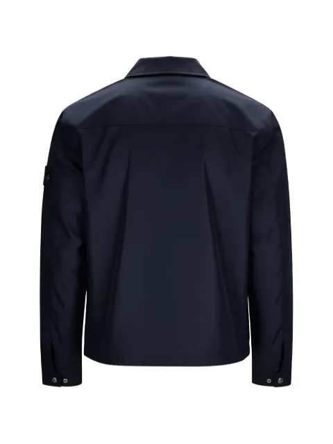 Stone Island logo-patch overshirt
