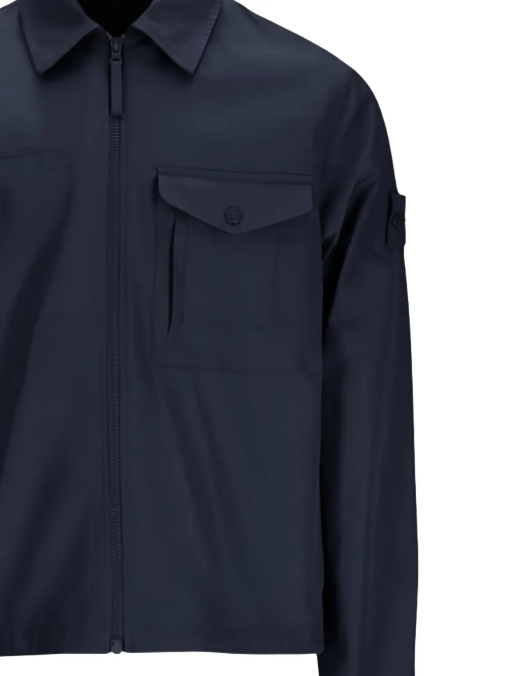 Stone Island logo-patch overshirt | Shirt Jackets