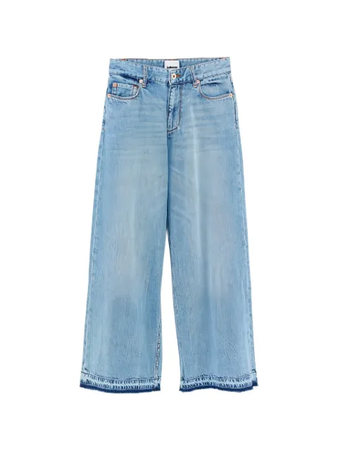 Bellerose Kids frayed five-pockets jeans