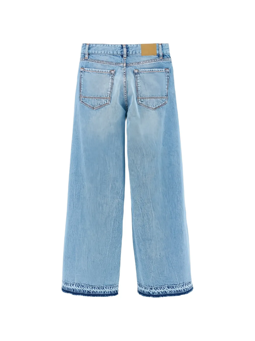 Bellerose Kids Frayed Five-pockets Jeans - Blue 