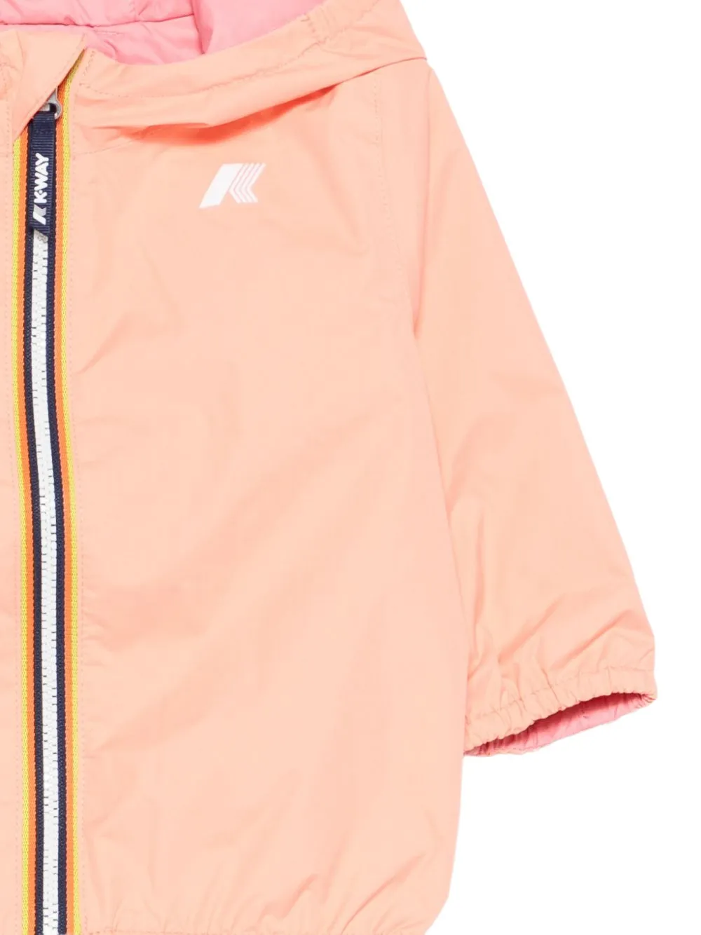 K Way Kids Jack met capuchon en rits Roze