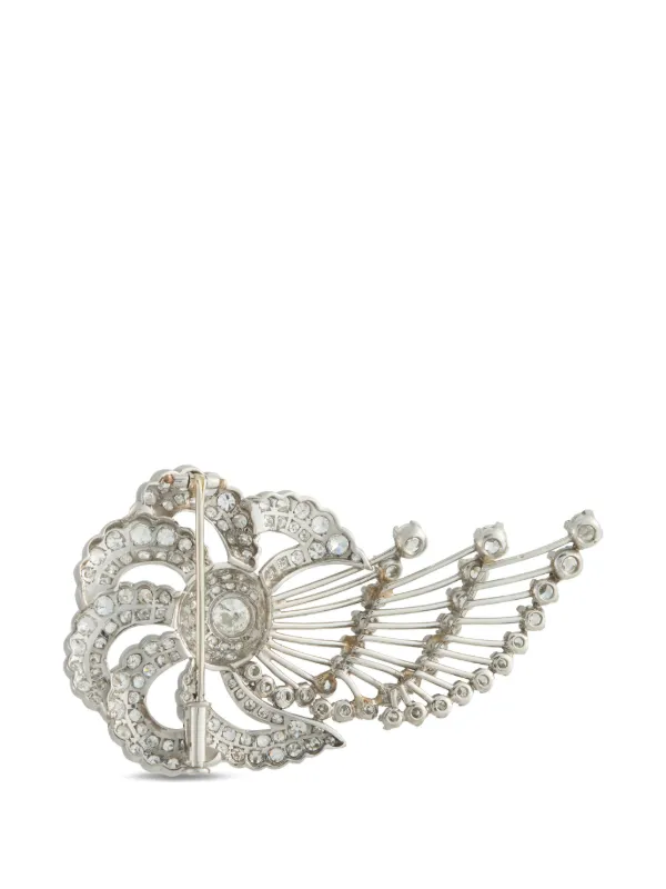 LB Exclusive ダイヤモンド ブローチ | シルバートーン | FARFETCH JP