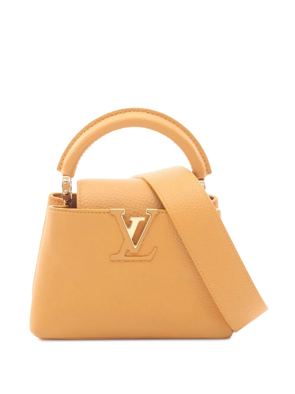 Louis Vuitton Pre-Owned 2021-2026 Taurillon Mini Capucines satchel - Giallo