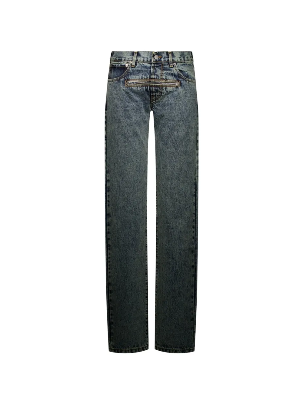 JORDANLUCA Robin zip-detail jeans - Blu