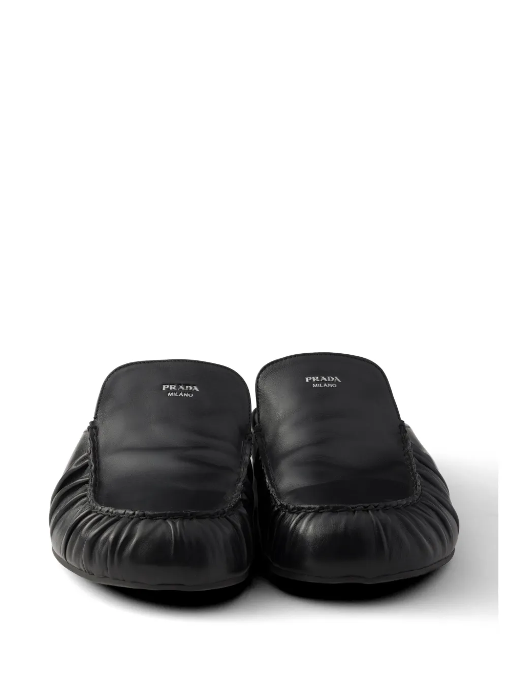 Prada Leren muiltjes Zwart