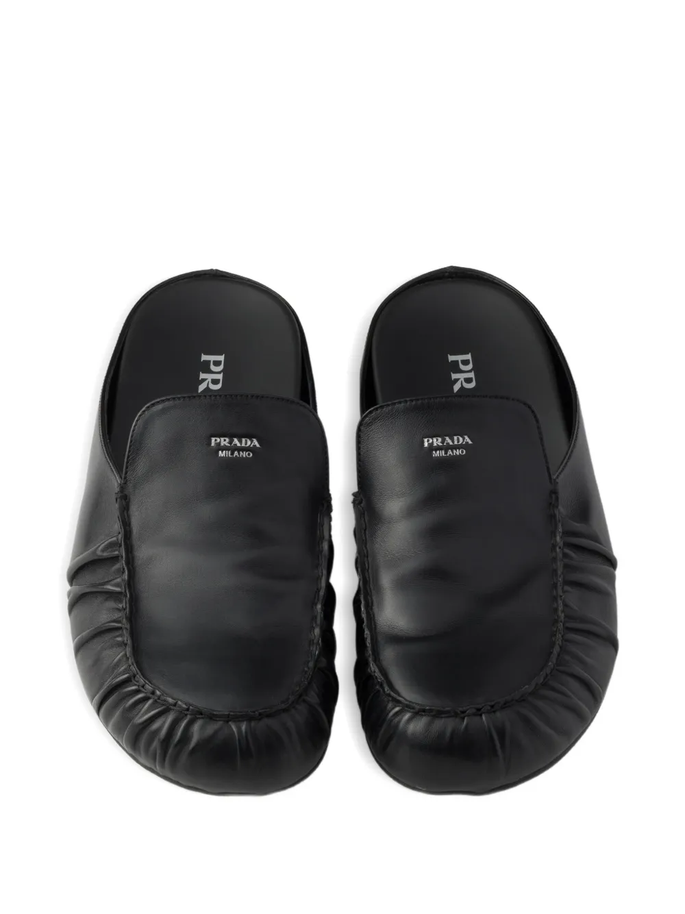 Prada Leren muiltjes Zwart