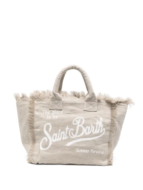 MC2 Saint Barth fringed handle beach bag