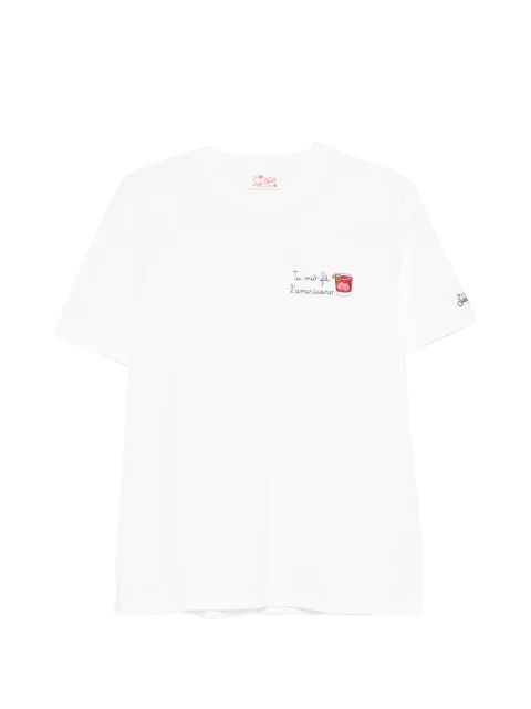 MC2 Saint Barth Portofino logo-embroidered T-shirt