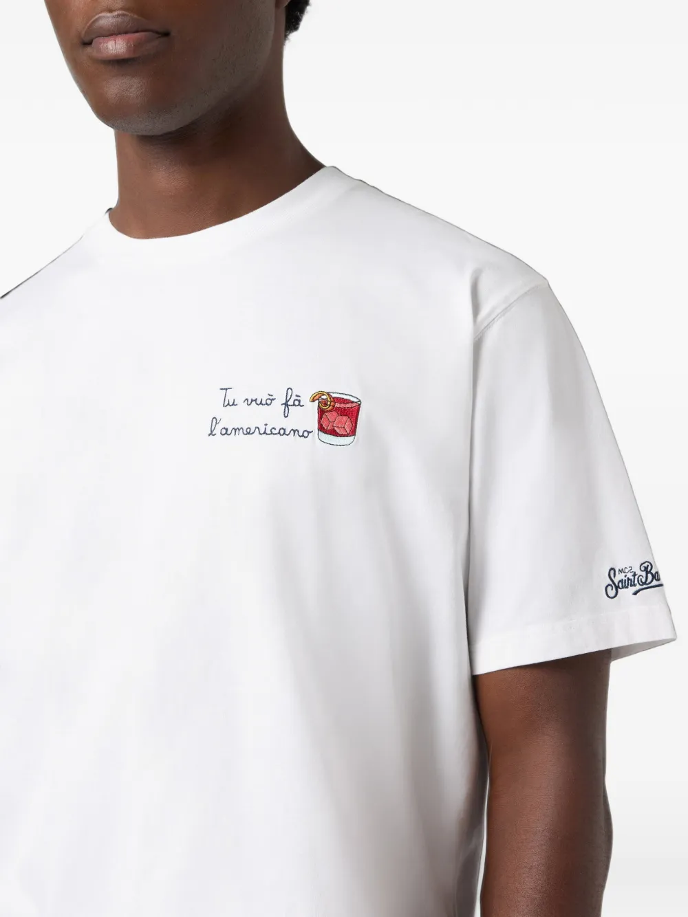 MC2 Saint Barth Portofino grafische print katoenen T-shirt Wit