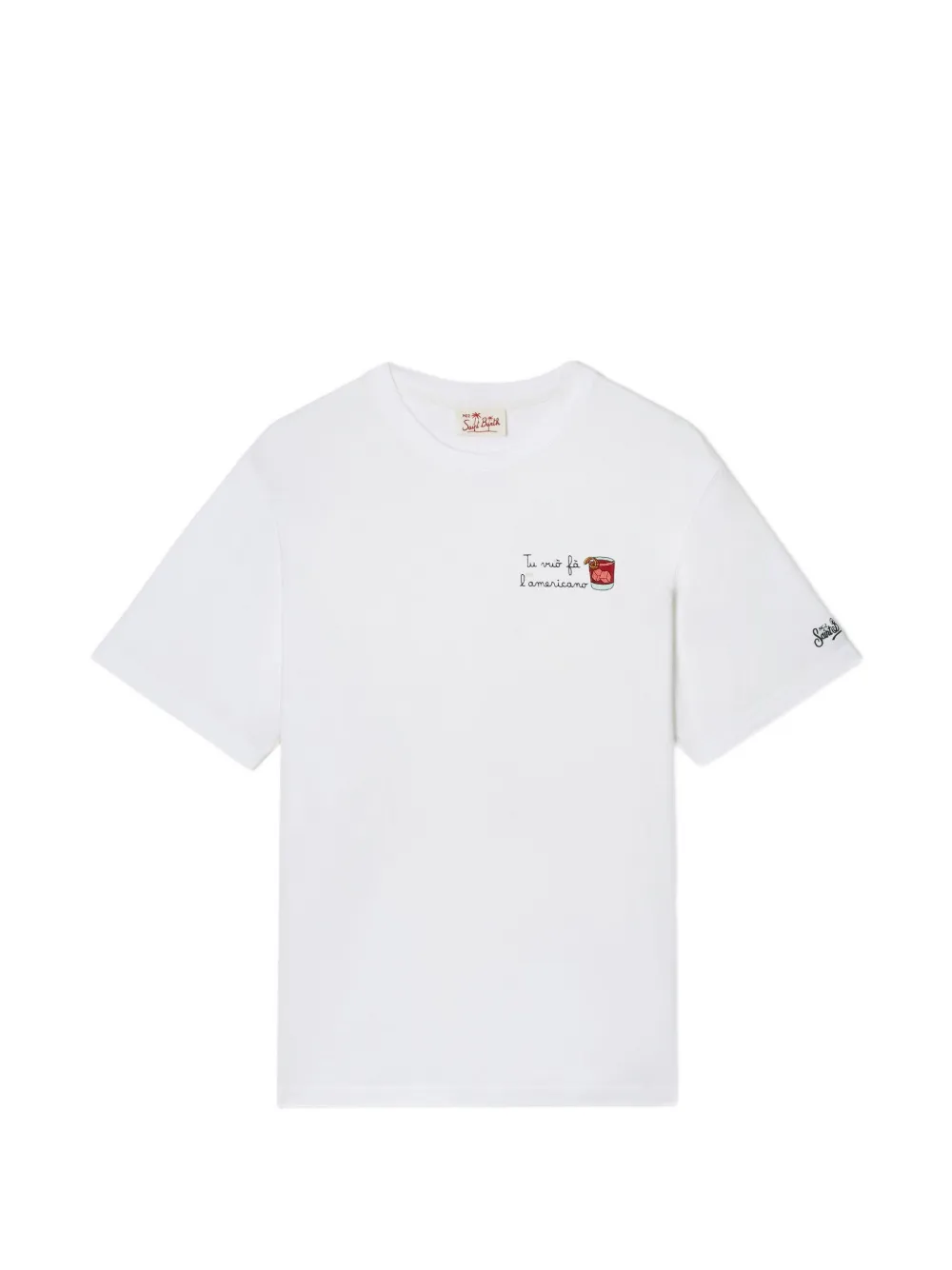 MC2 Saint Barth Portofino T-shirt with Tu Vuò Fà L'americano embroidery