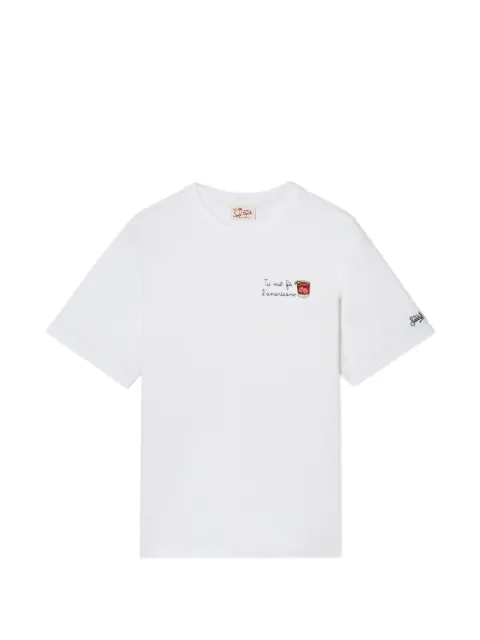 MC2 Saint Barth Portofino T-shirt with Tu Vuò Fà L'americano embroidery