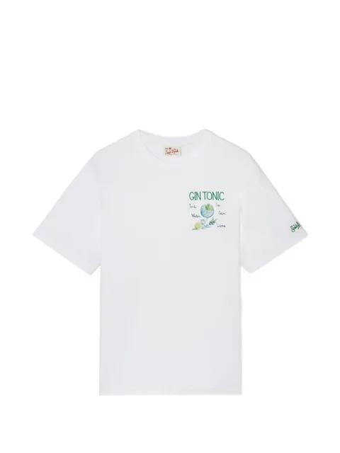 MC2 Saint Barth Portofino T-shirt with Gin Tonic embroidery