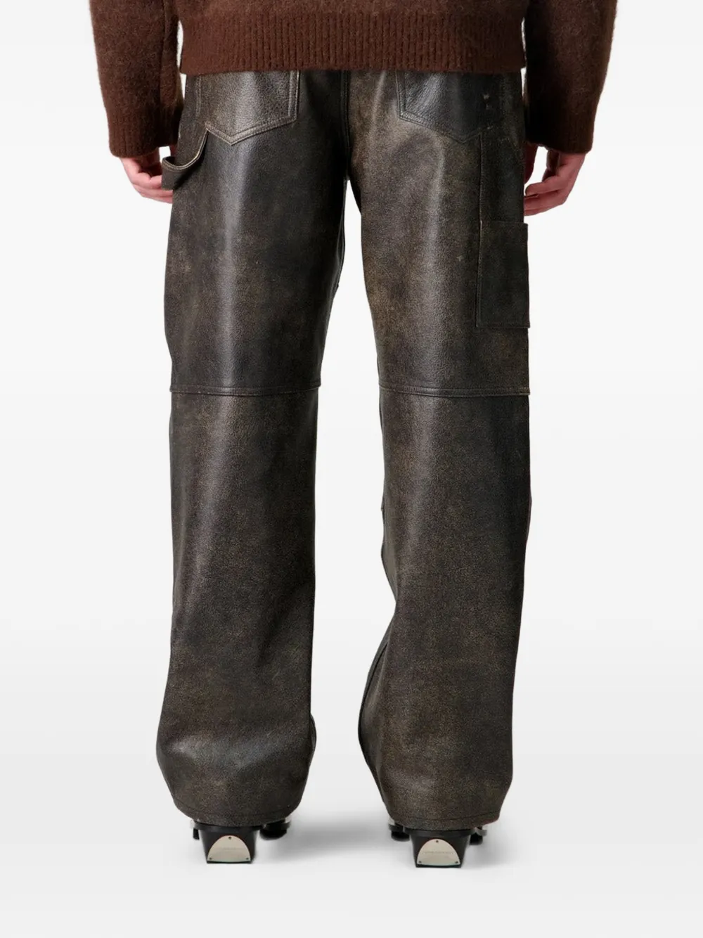  Coor Leather Trousers - Brown 