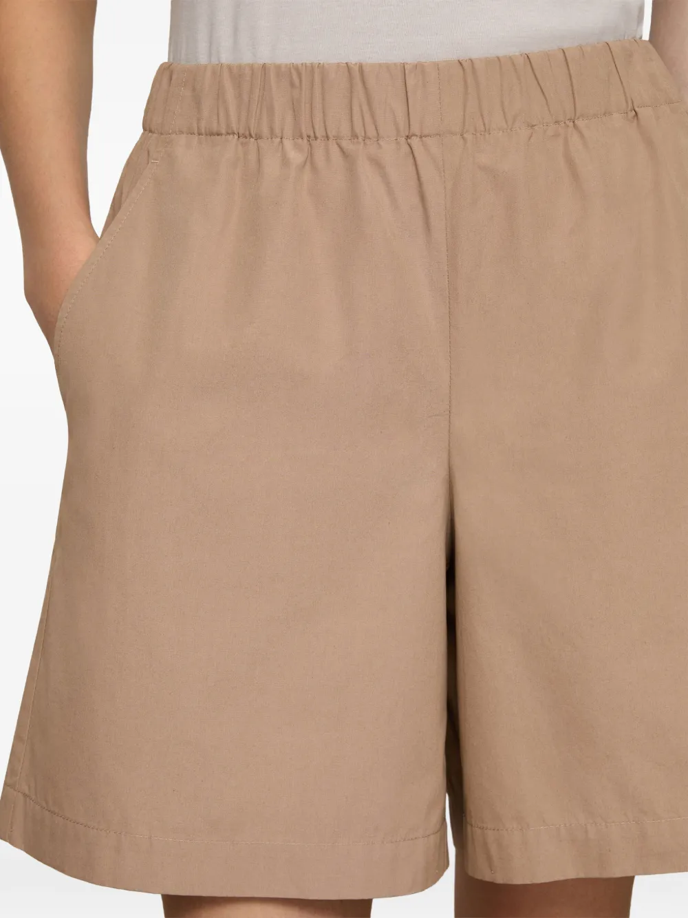 Lafayette 148 Cotton Shorts in Neutrals, view 4