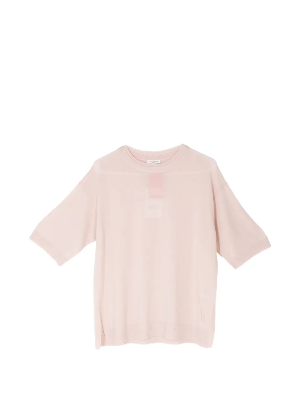 Lafayette 148 crewneck superfine merino sweater - Rosa