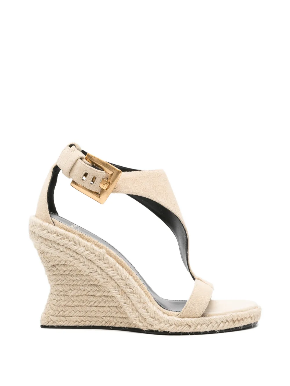 Balmain Anthem wedge espadrilles Beige