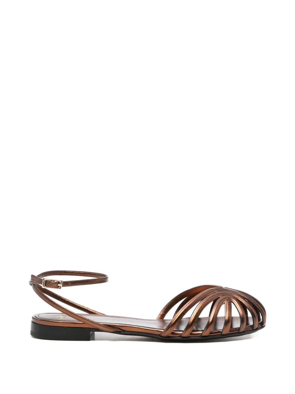 Alevì caged flat sandals Bruin