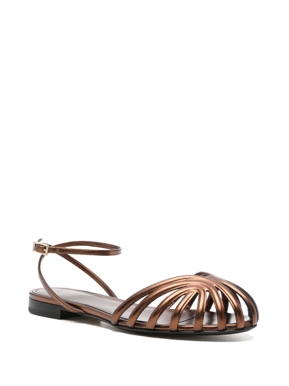 Alevì caged flat sandals Bruin