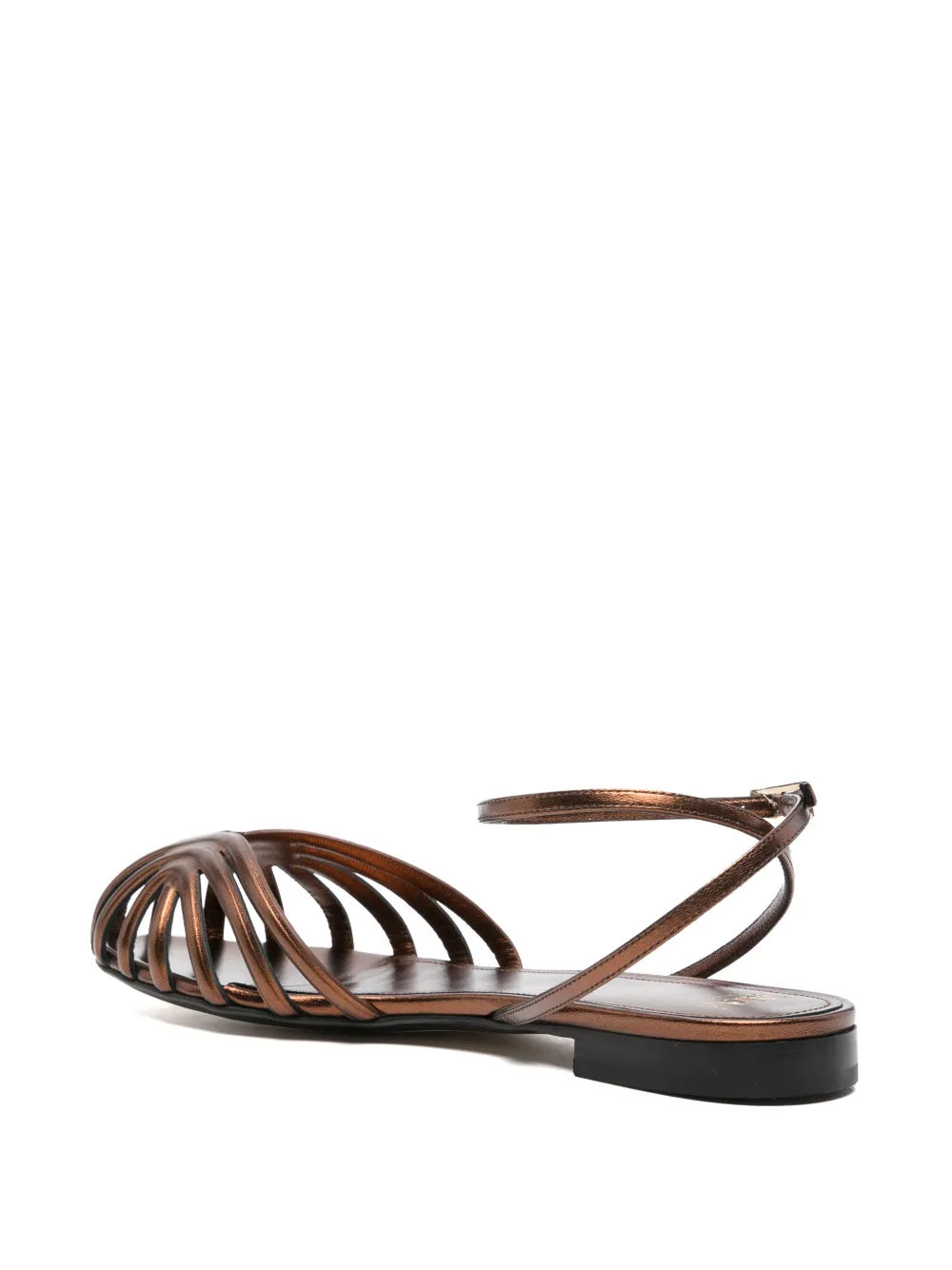 Alevì caged flat sandals Bruin