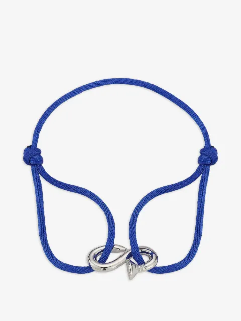 Mateo Bent Nail Blue Nylon bracelet