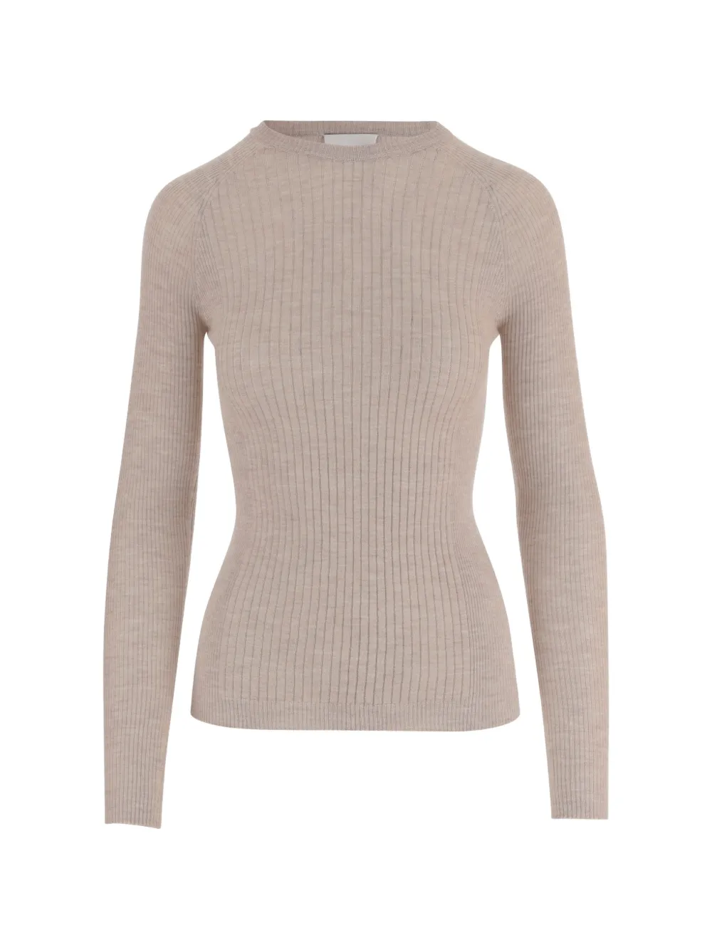 SA SU PHI long-sleeved ribbed T-shirt - Toni neutri