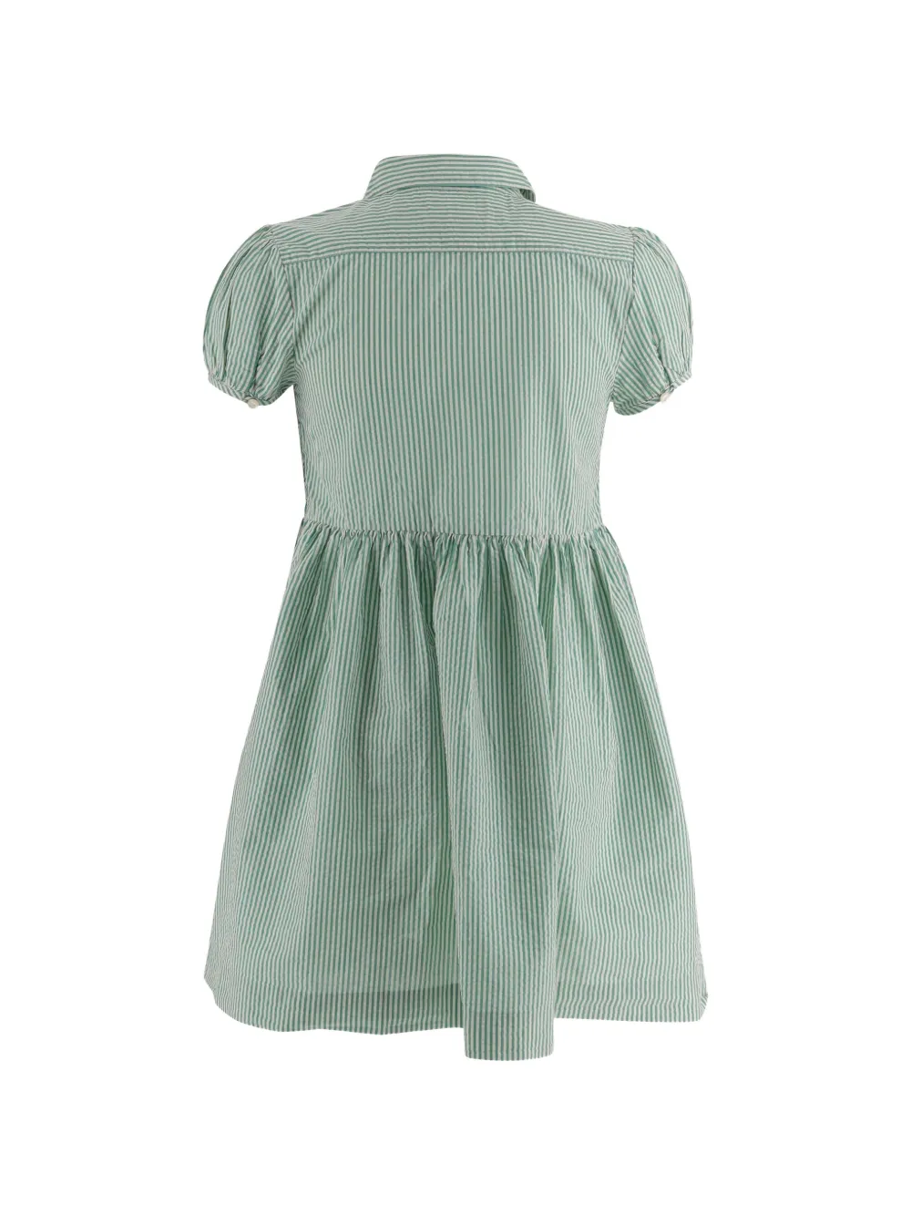 Striped Shirred Dress