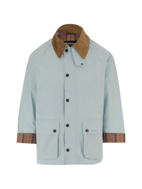 Barbour corduroy collar check trim blazer