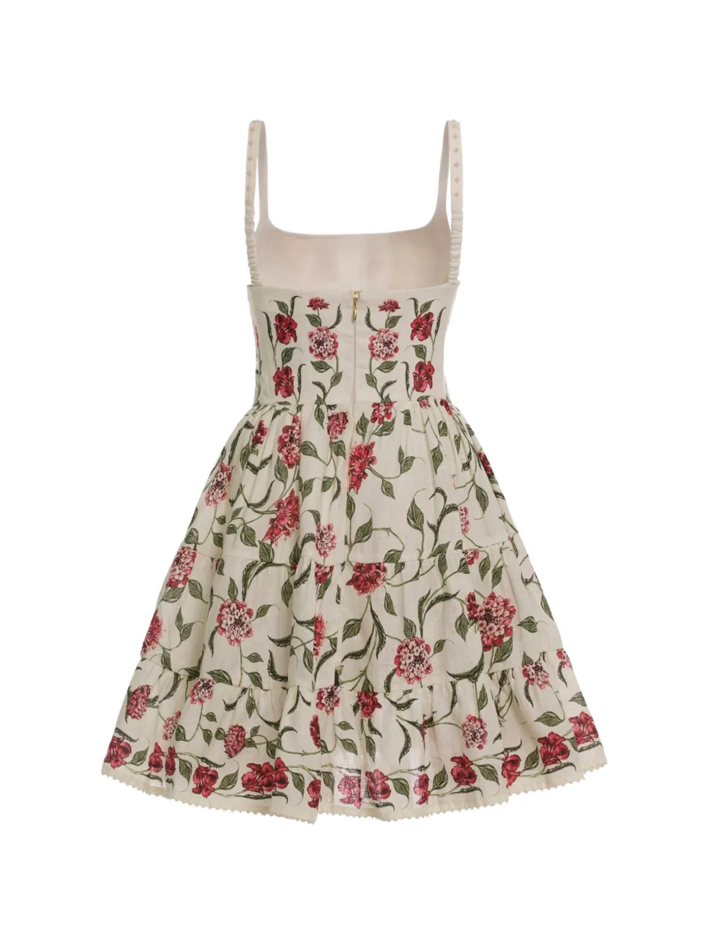 Floral-Detail Mini Dress