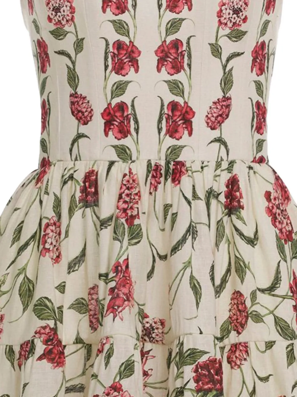 Floral-Detail Mini Dress