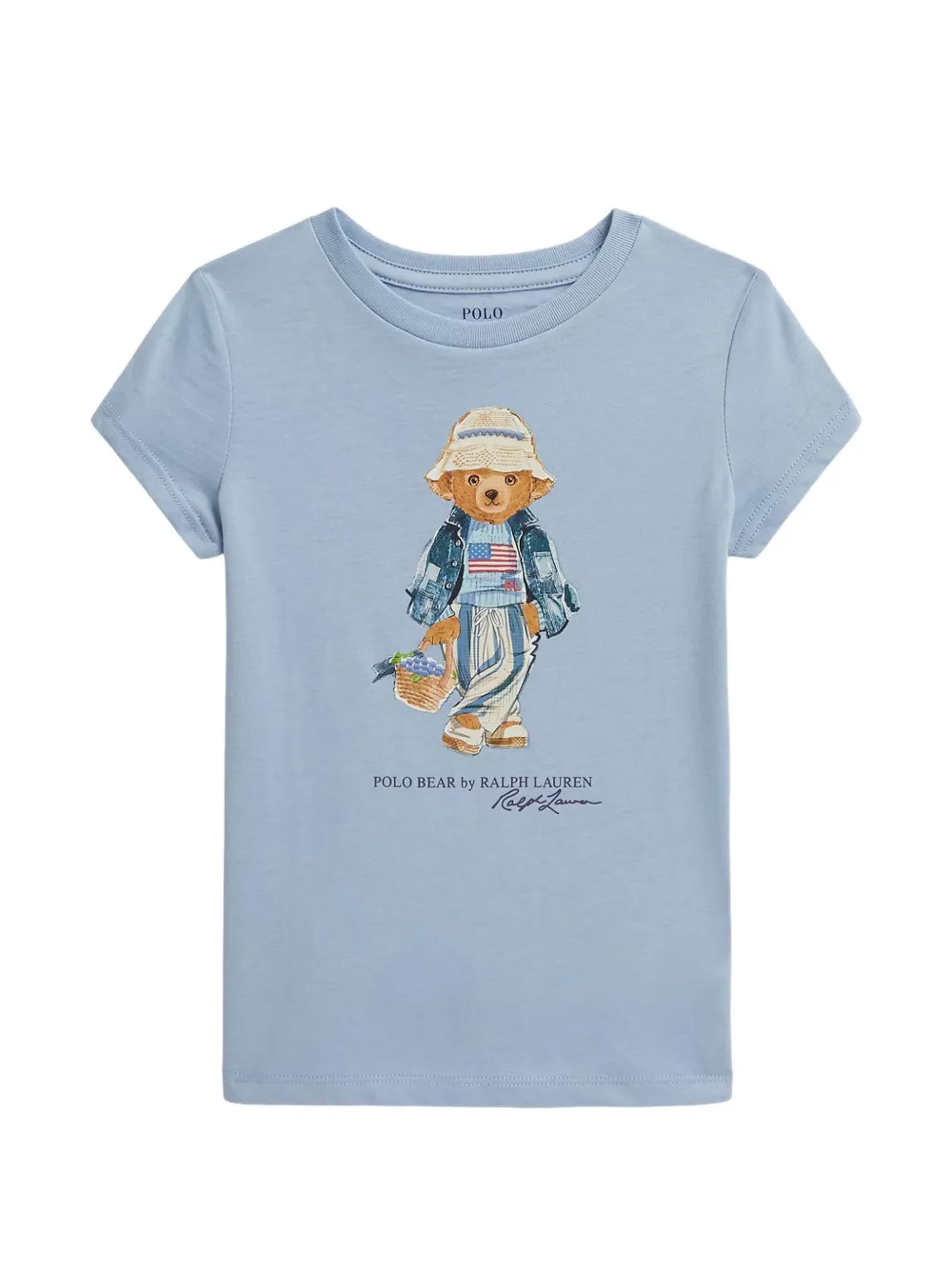 POLO RALPH LAUREN KIDS Polo Bear short-sleeved T-shirt - Blu