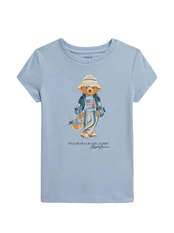 Polo Ralph Lauren ポロベア Tシャツ POLO RALPH LAUREN KIDS ポロベア Tシャツ | ブルー | FARFETCH JP