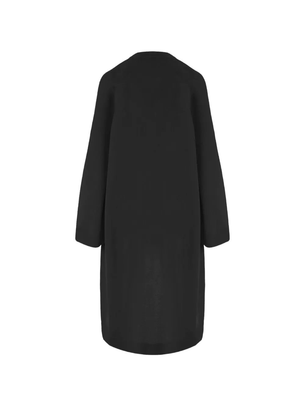  Sa Su Phi Open-front Long-sleeve Coat - Black 