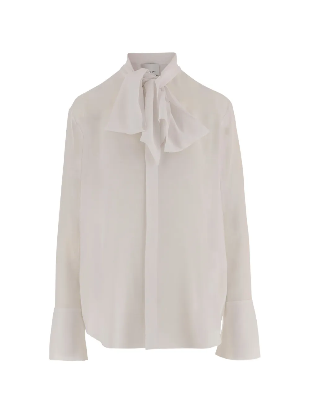 SA SU PHI bow-detail shirt - Bianco