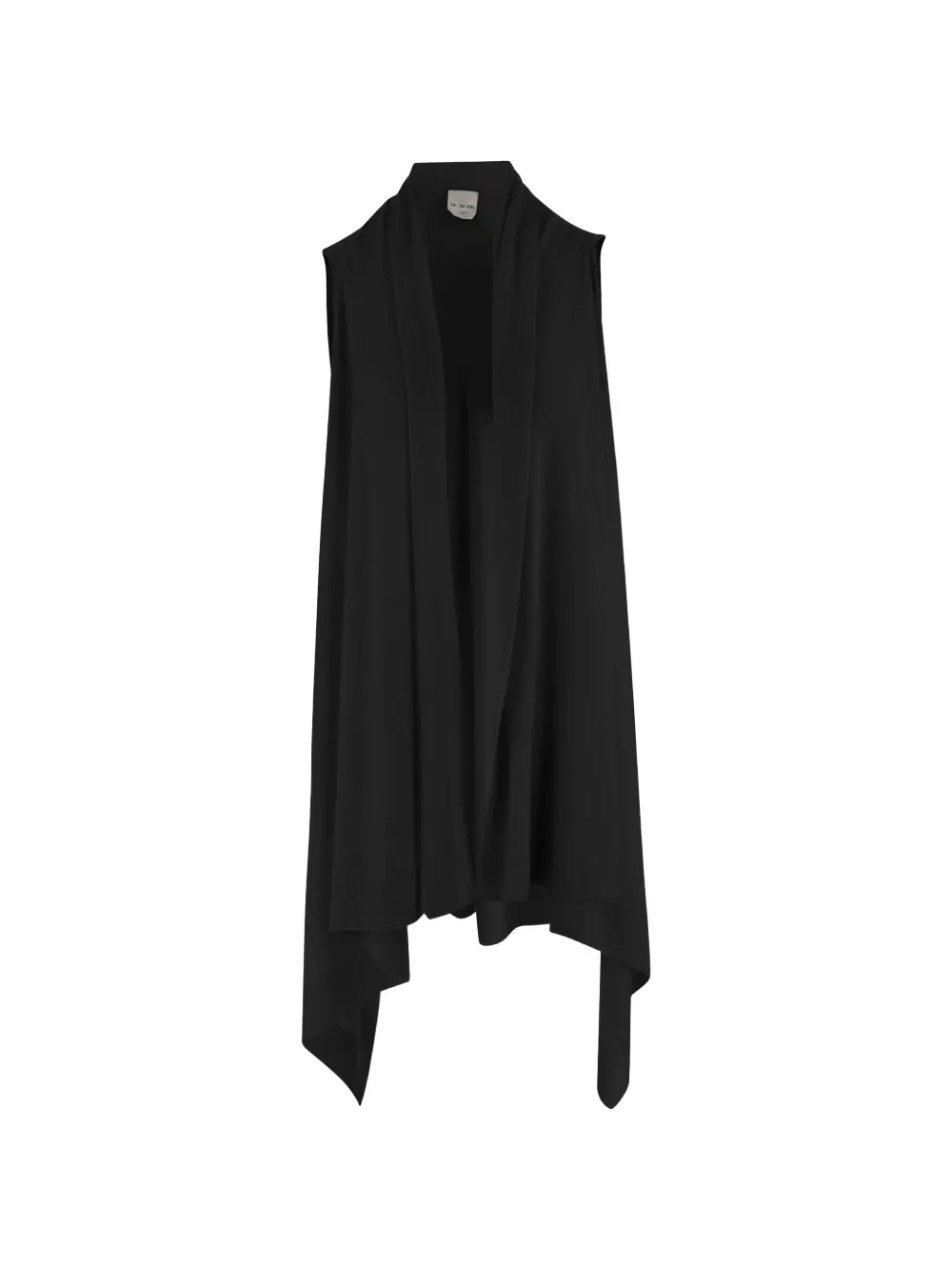 SA SU PHI sleeveless open vest - Nero