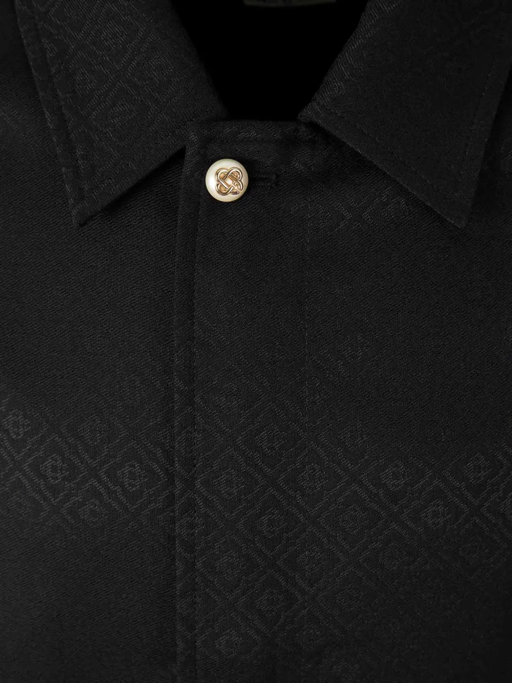  Casablanca Patterned Shirt Jacket - Black 