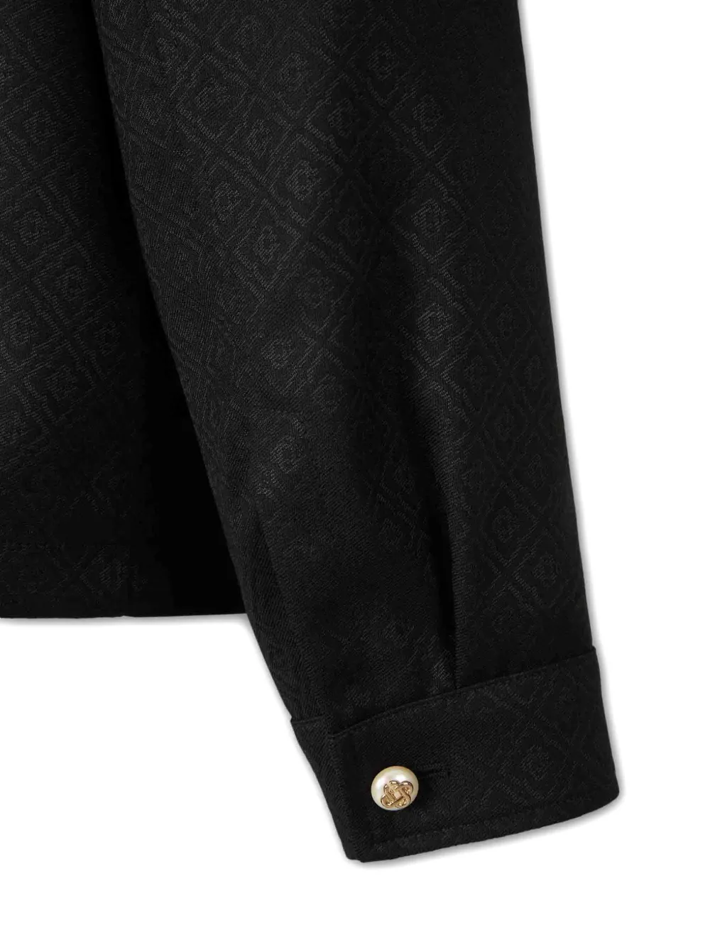 Casablanca Shirtjack met print Zwart