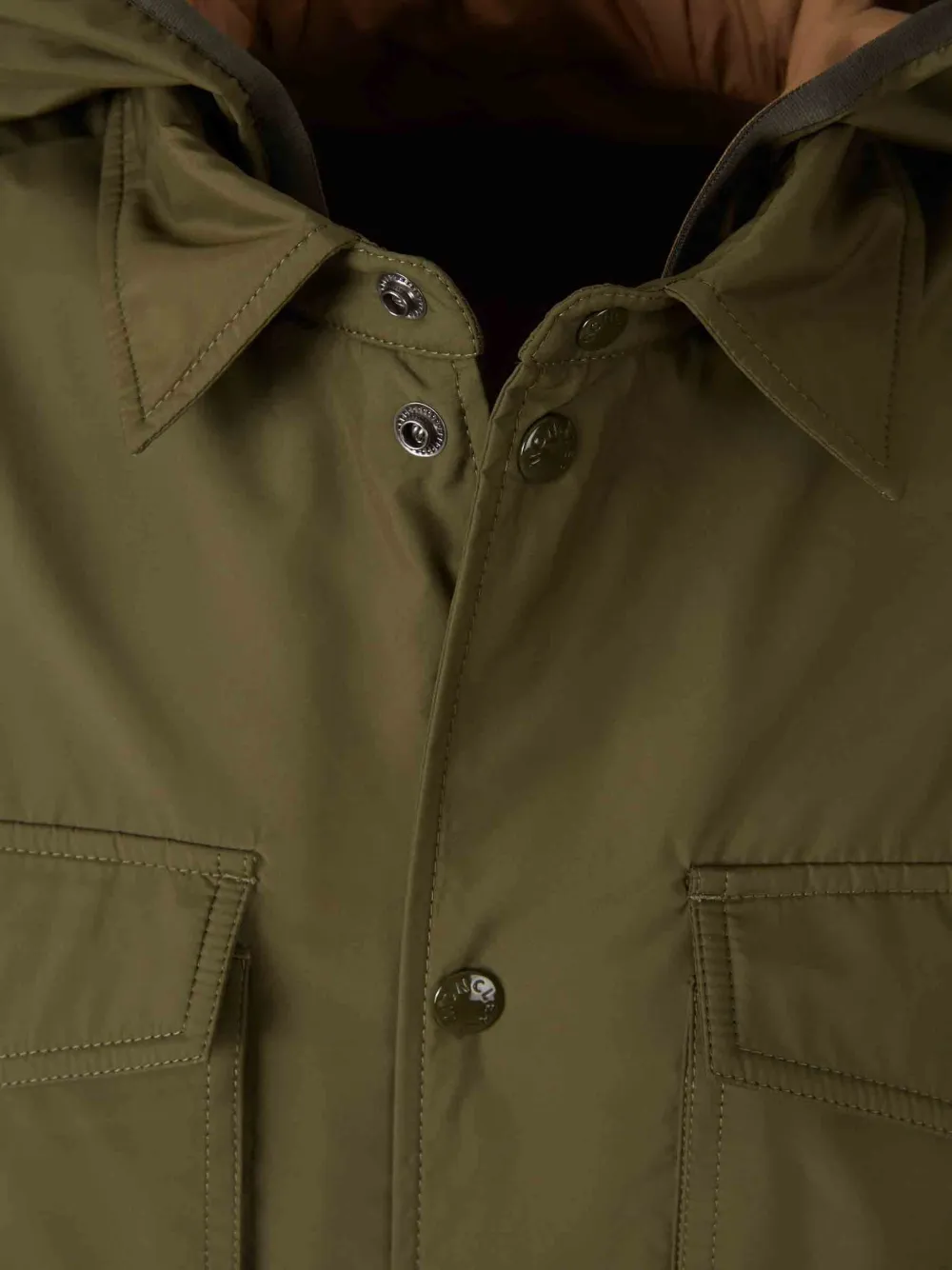 Moncler Chirano jack met capuchon Groen